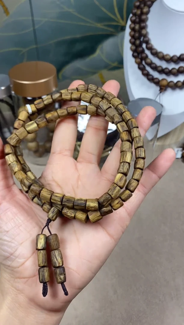 沉香手串陆河多圈卡6保15克