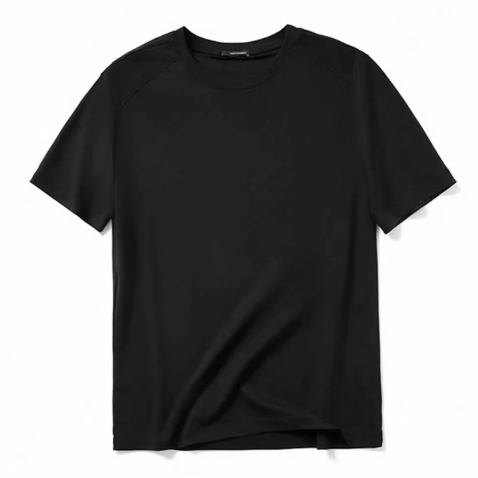 8726-银离子男士轻奢T恤（元素黑）