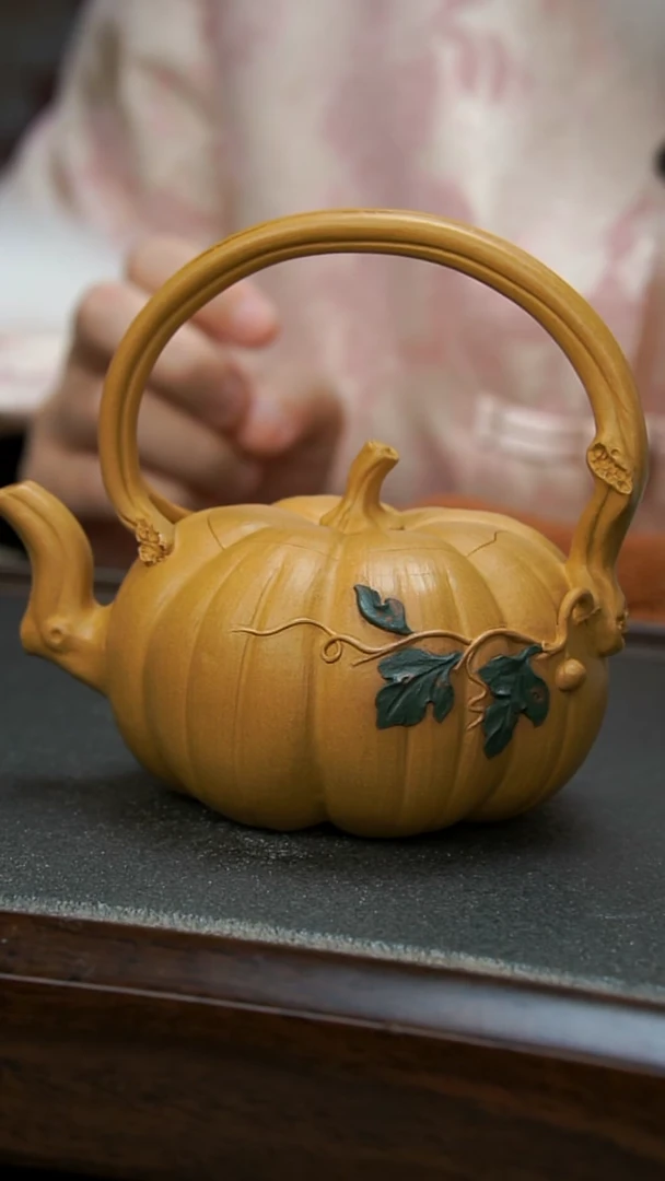 【闪购商品】紫砂茶壶南瓜提梁壶