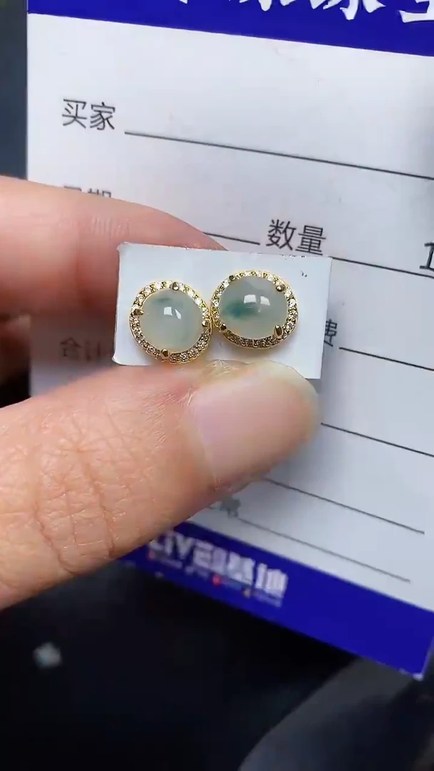 银S925镶嵌戒指翡翠3400