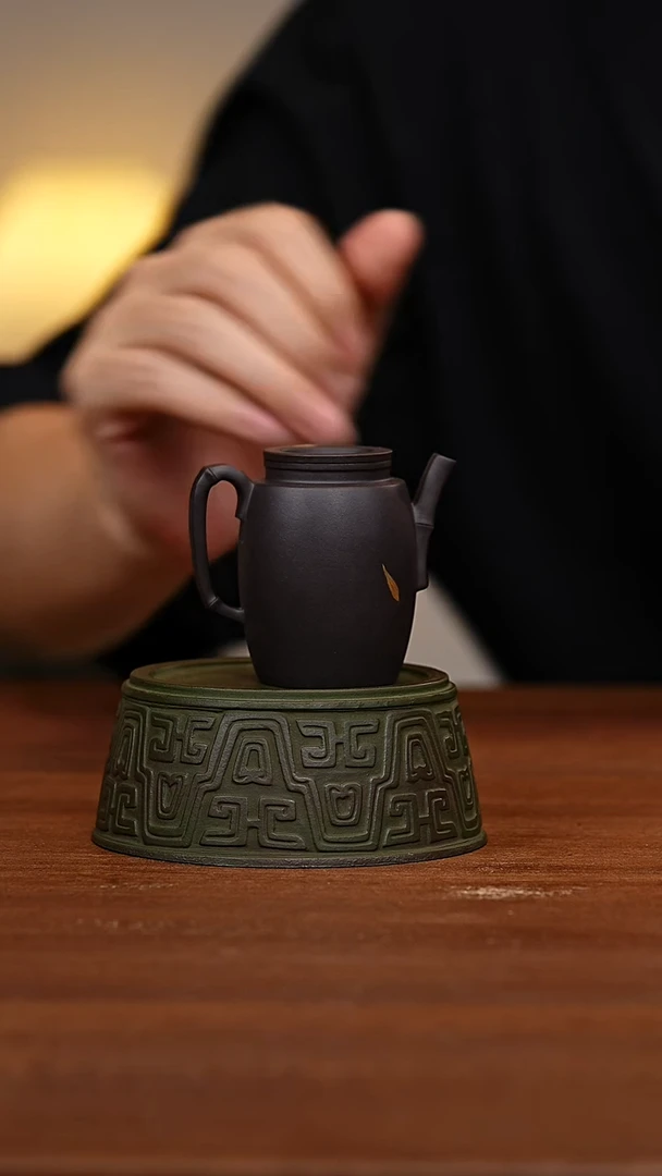 茶壶紫砂高解忧描金