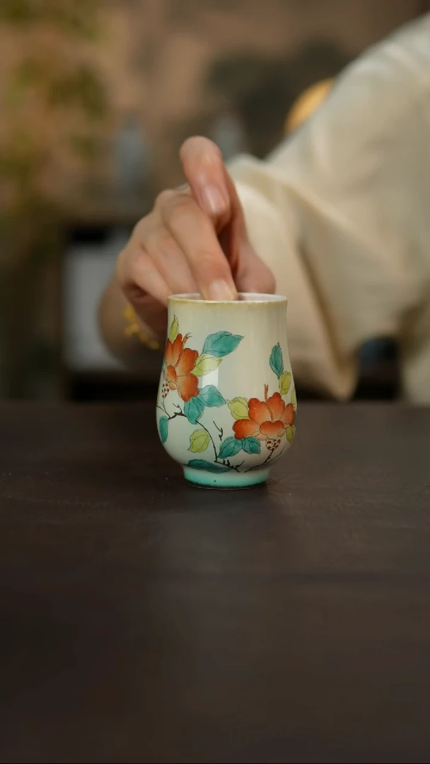 杯景德镇陶瓷杯碗柴烧多人