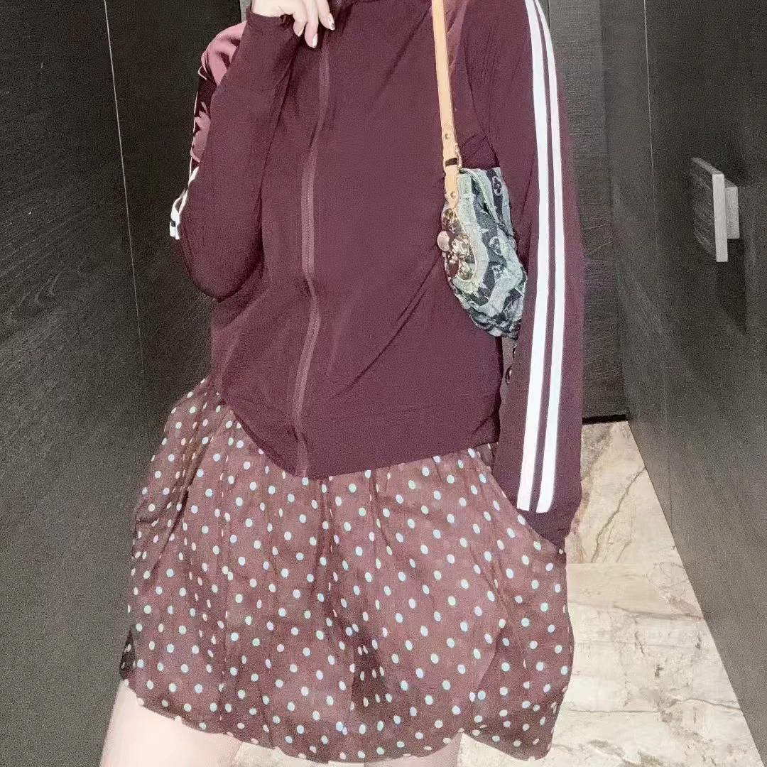 【HAV】新款时髦中高腰波点裙裤