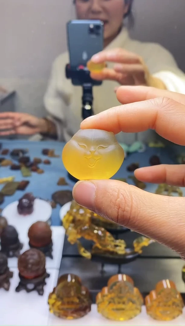 【闪购商品】琥珀颈饰未镶嵌HP98-105（猫脸）