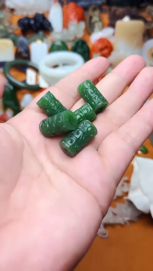 【闪购商品】和田玉颈饰未镶嵌桶珠多样性拍一发一