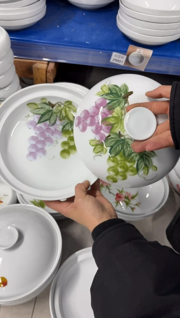 景德镇高温陶瓷食品级手绘釉中彩-和合器