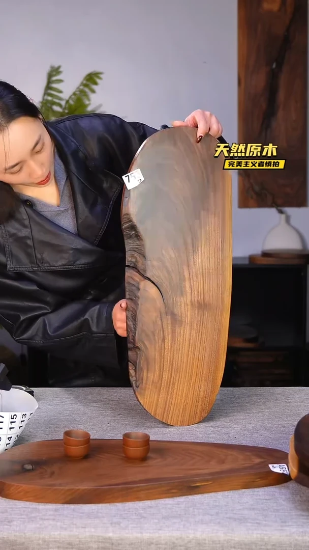 木北美黑胡桃原木.干裂疤结不属于商品质量问题完美主义者慎拍