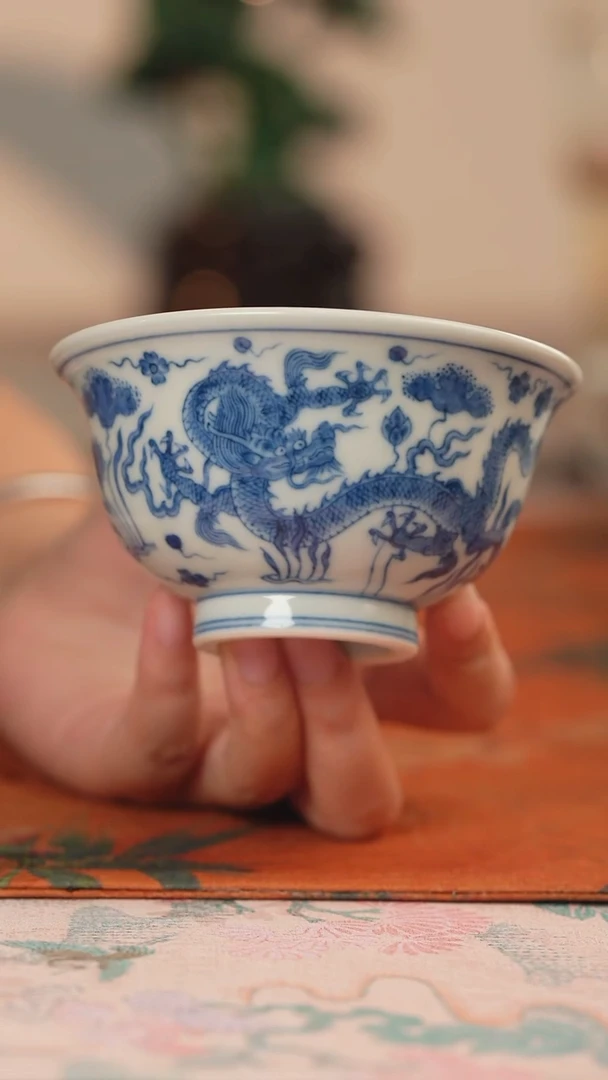 源明清忆龙纹大压手