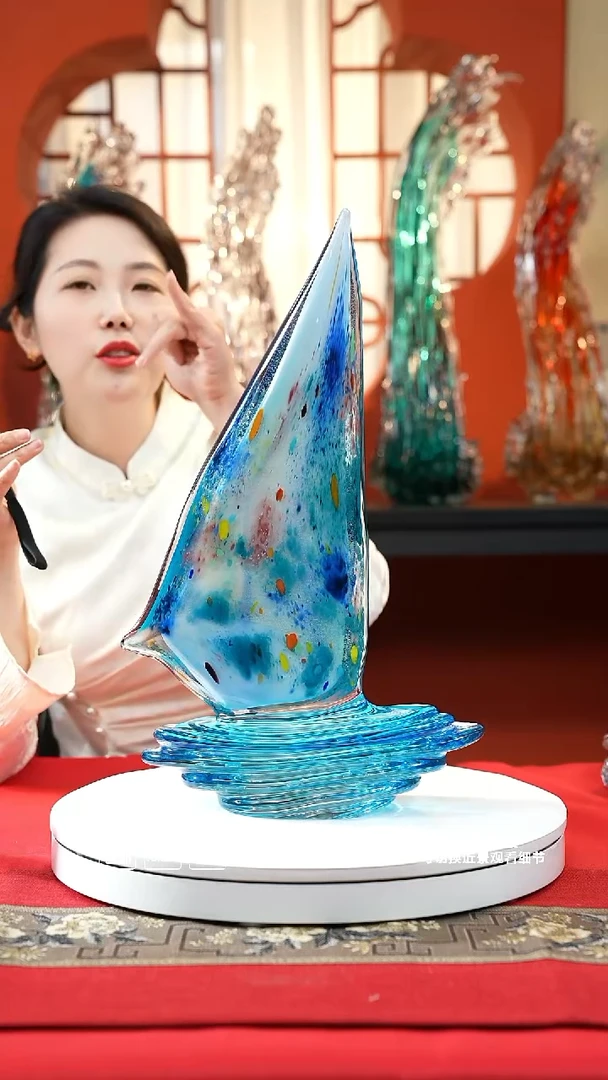 琉璃手工艺品一帆风顺