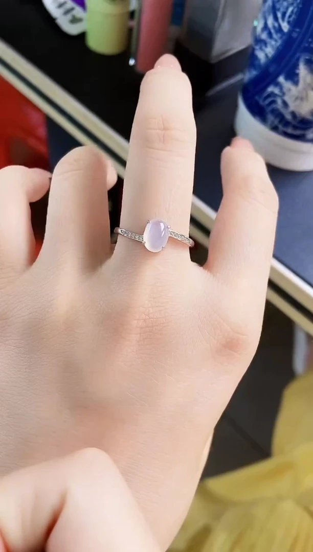 翡翠戒指银S925镶嵌21