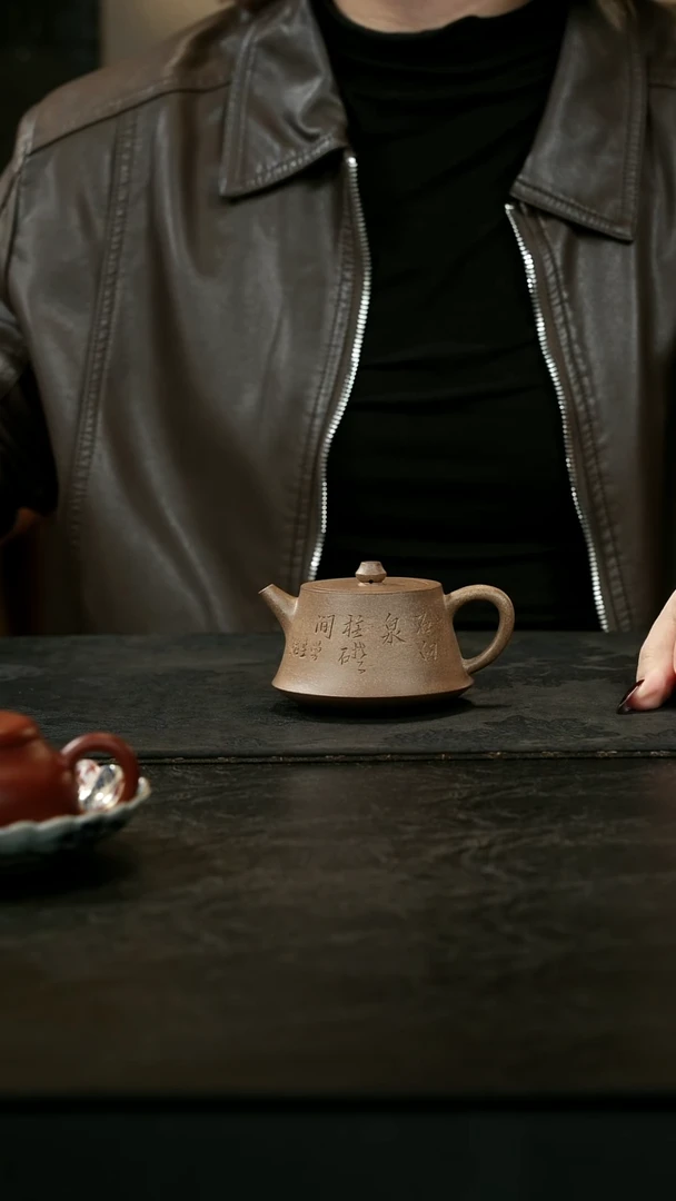 茶壶紫砂壶小生全手玉成窑柱础刻绘