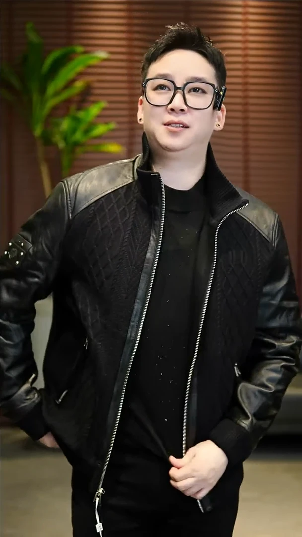 52码（145-165斤）男士真皮拼接棉夹克