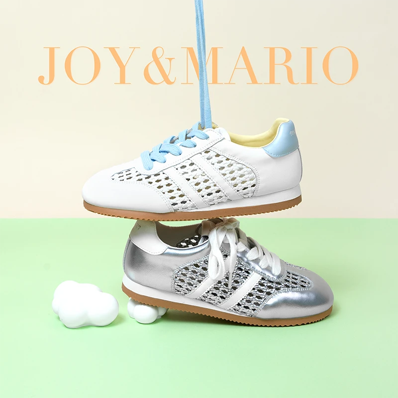 J&M/快乐玛丽夏季新款编织透气平底防滑系带时尚休闲鞋女鞋G25097