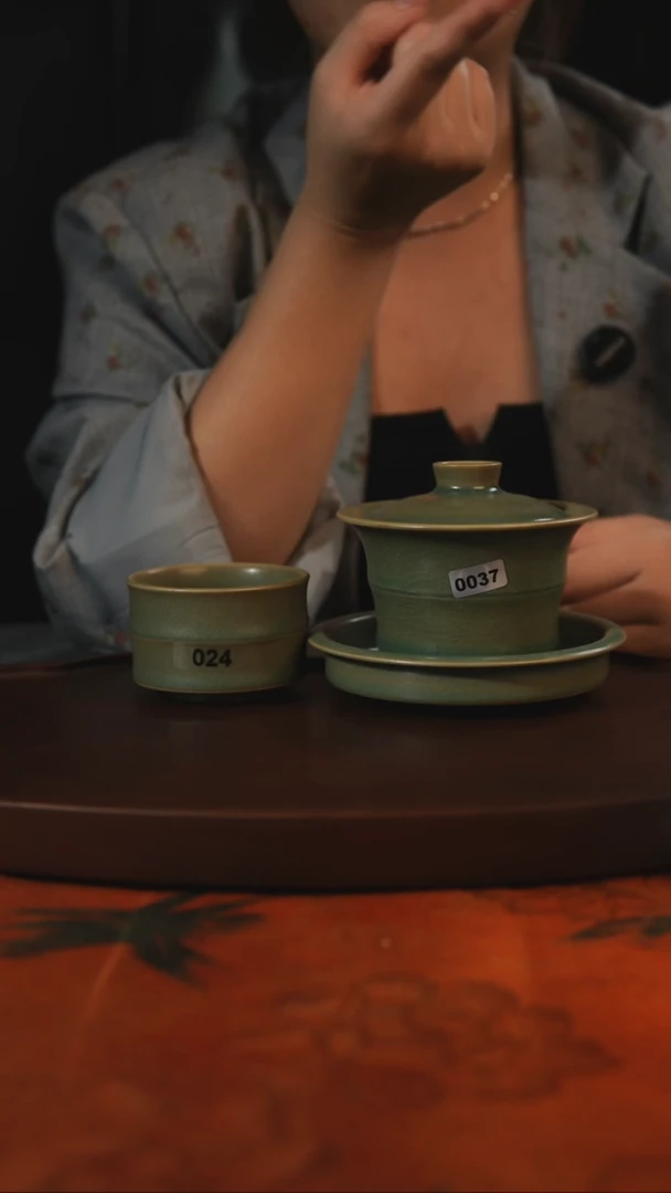 杯子柴烧 0037 汝州原产地原矿仿古老釉