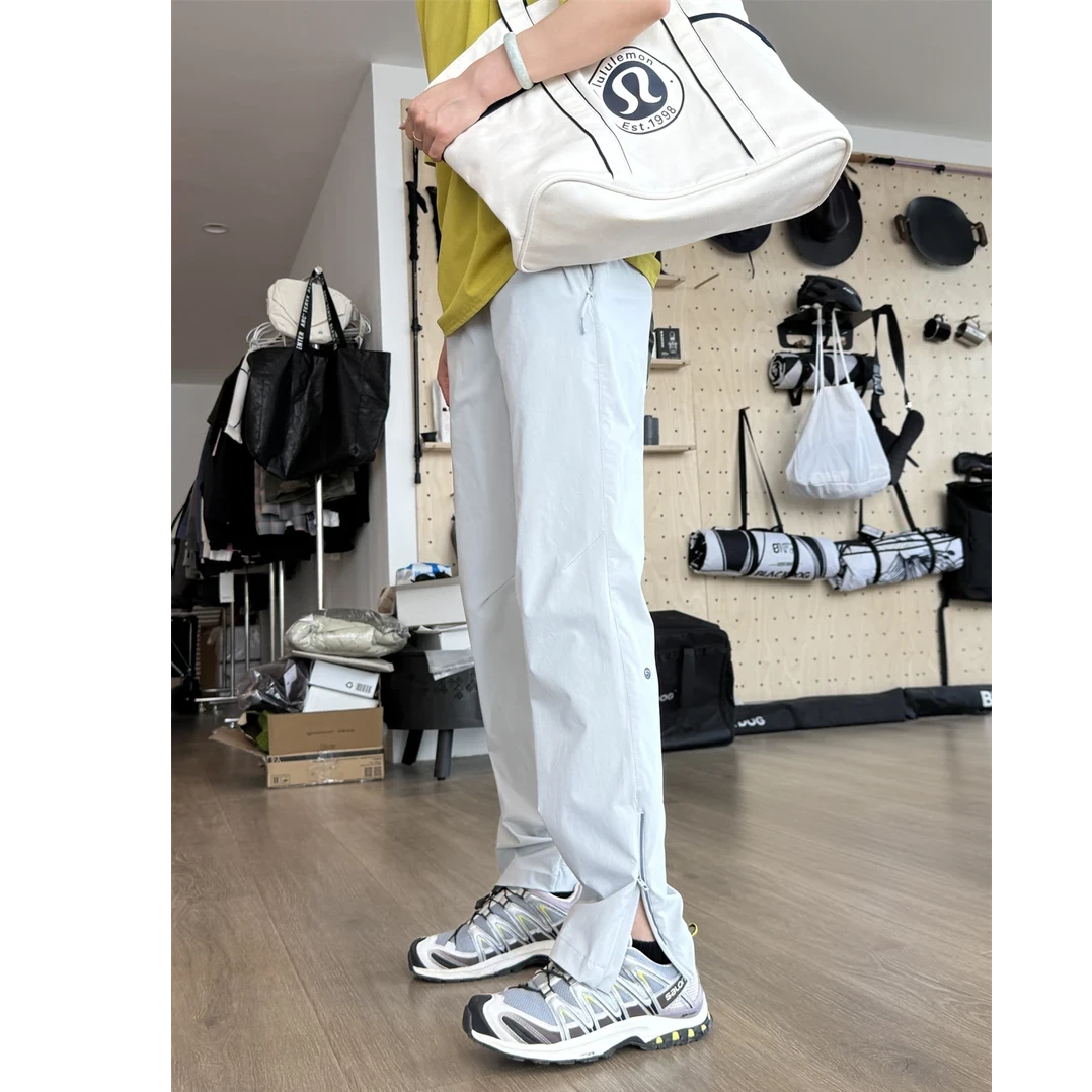 25夏季机能拉链户外运动高弹冰丝速干显瘦百搭男女同款工装休闲裤