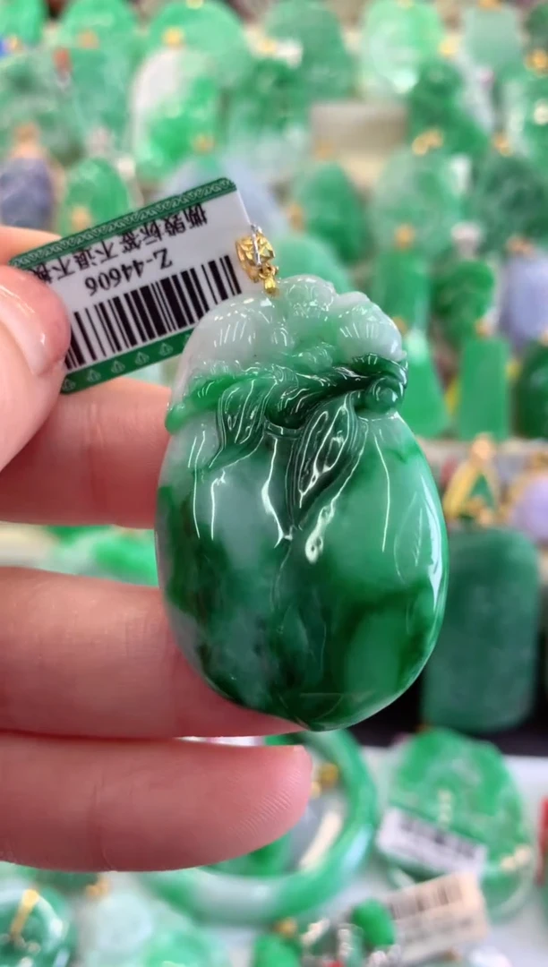 【闪购商品】翡翠吊坠(不含链)银S925镶嵌挂件