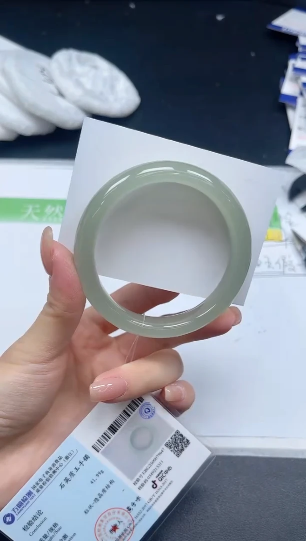 未镶嵌手镯石英质玉0123-56