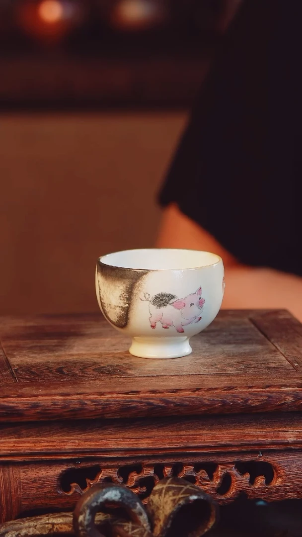 老昌号柴烧手工手绘茶器