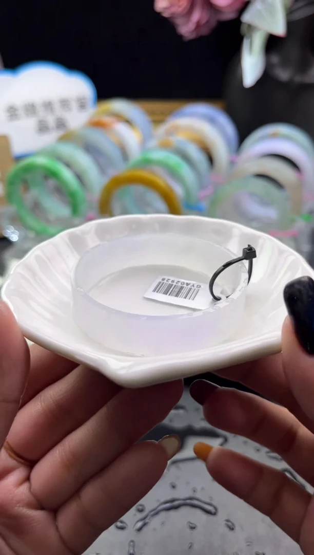 未镶嵌手镯定制翡翠49-50冰粉紫「定制不退不换」