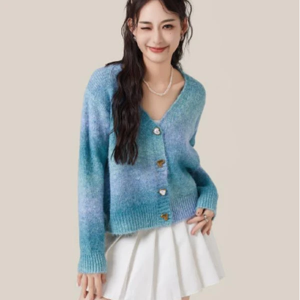 A762百搭短款针织衫宽松ZD07009BL109