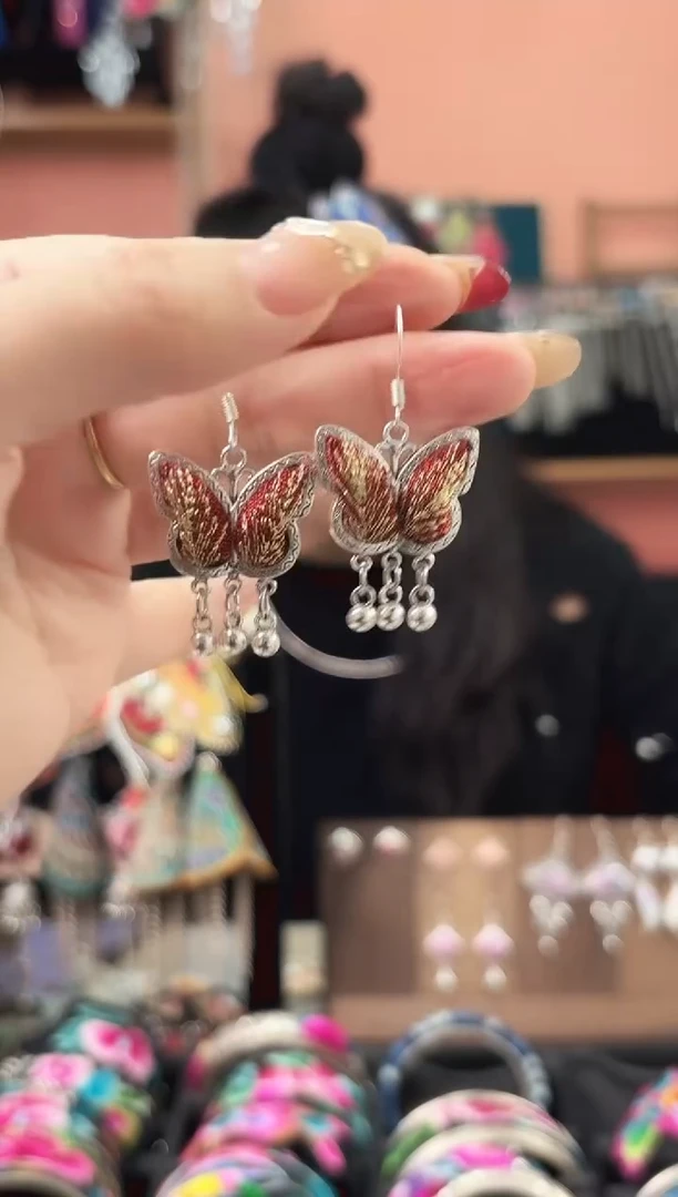 织绣艺枝独绣手工饰品118