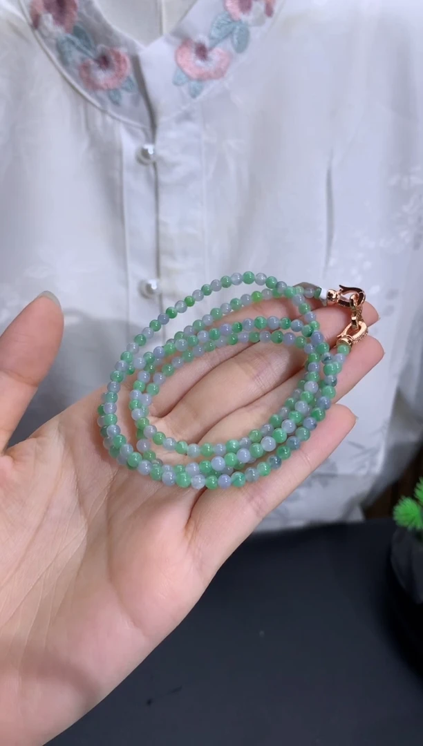 未镶嵌手串翡翠卡3.6mm