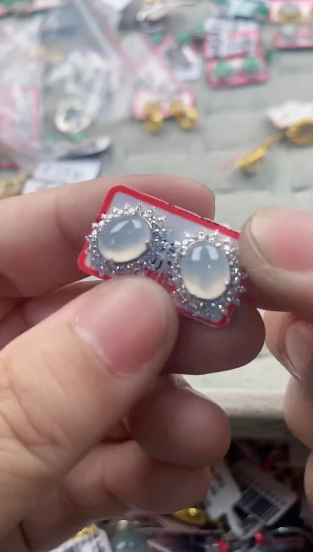 银S925镶嵌戒指翡翠888   8