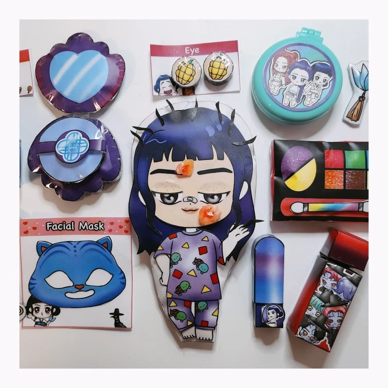 二次元Kpop恶魔女团男团安静书贴纸动手动脑趣味DIY益智解压玩具