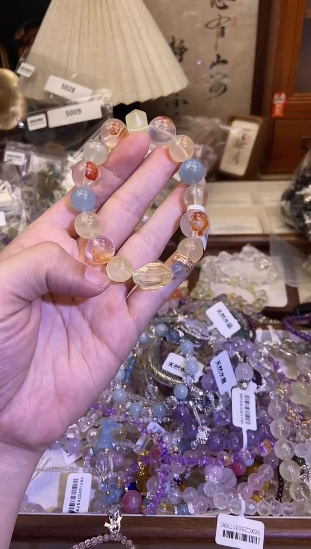 黄晶手链未镶嵌404手串