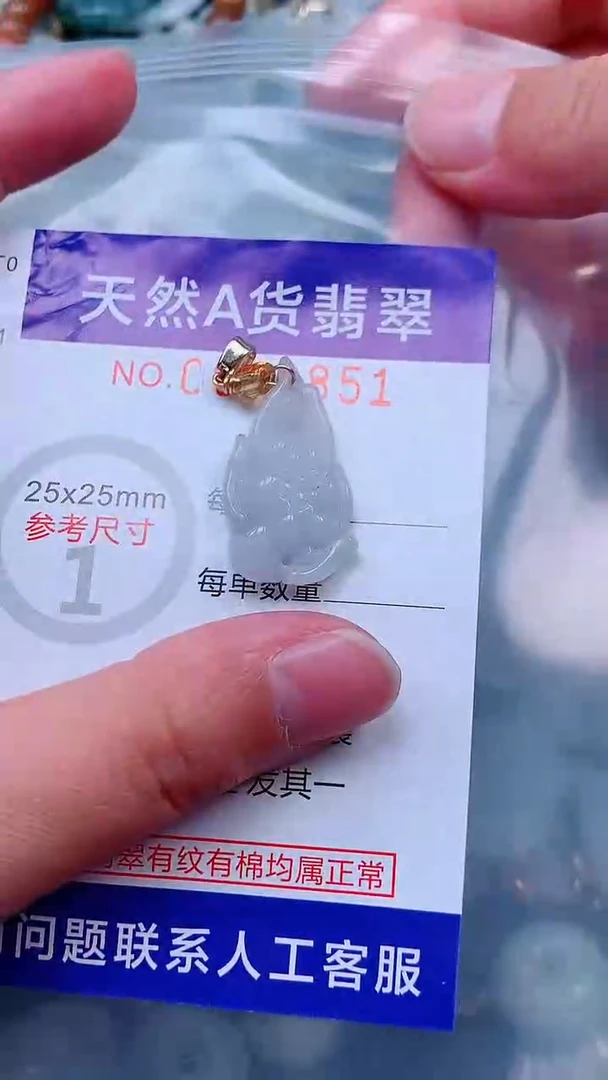 吊坠(不含链)未镶嵌翡翠1