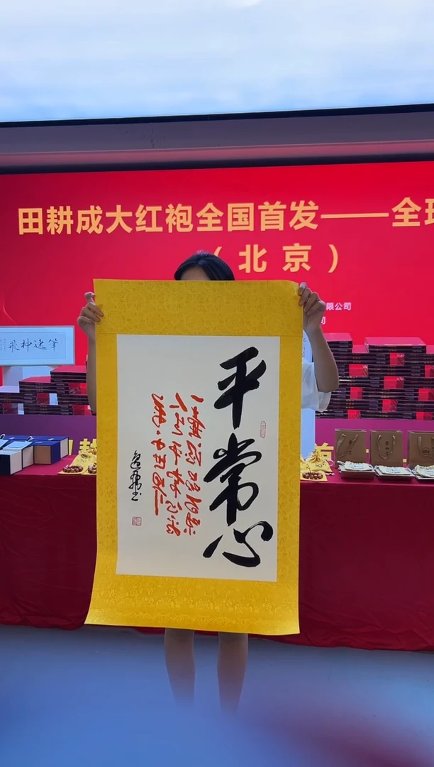 书法田耕成先生榜书平常心