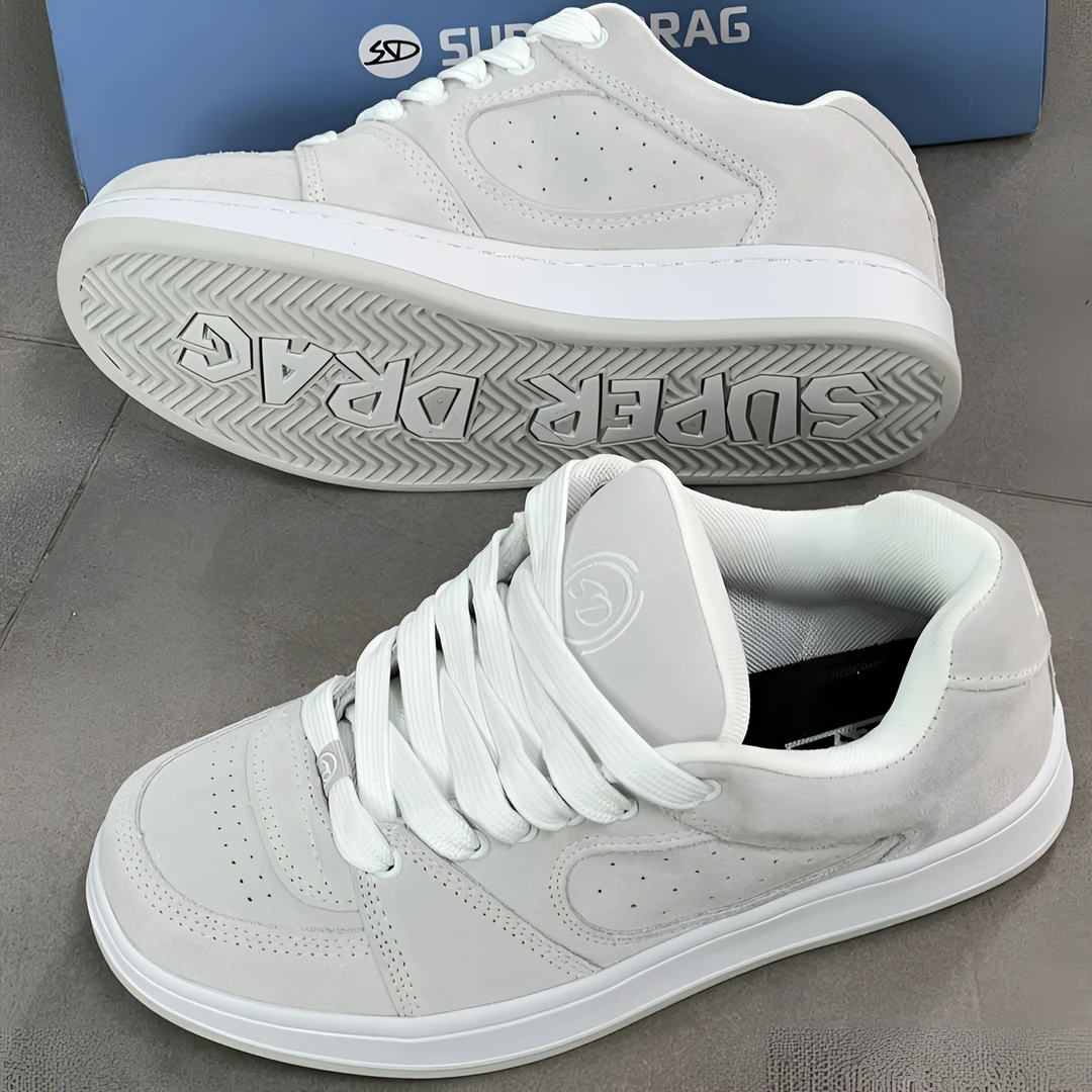 原创奶奶灰小众女面包鞋2025春新款学生百搭厚底增高运动休闲板鞋