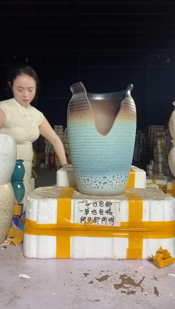 宜兴紫砂粗陶花盆22/28