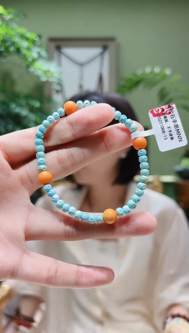 未镶嵌绿松石手串绿松石手串MNN1008-15多样性发货