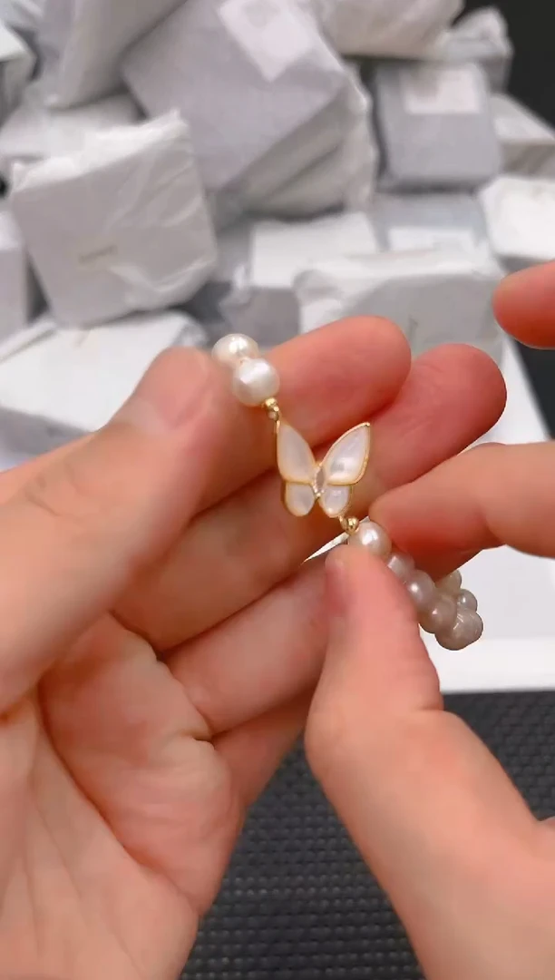 未镶嵌淡水珍珠耳饰sl4004