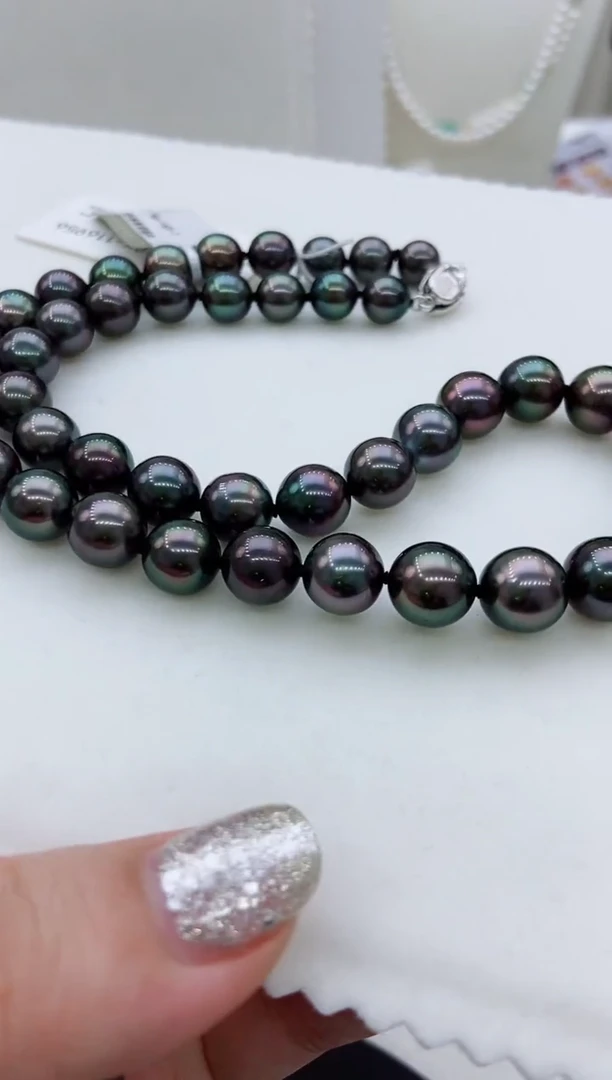 未镶嵌海水珍珠项链63 8-11mm