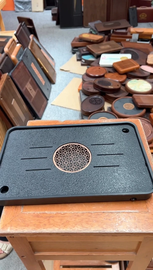 人造石仿乌金石茶盘37*24