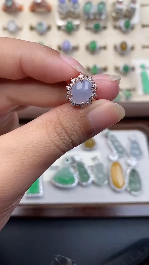 银S925镶嵌定制翡翠585858