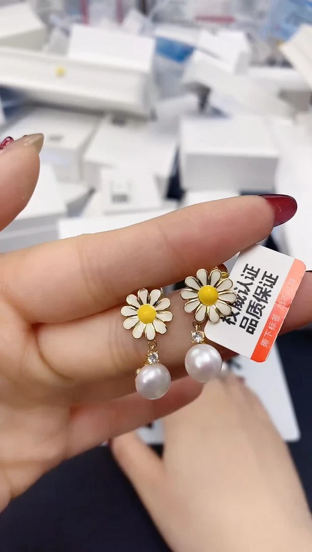 未镶嵌耳饰淡水珍珠ED1005