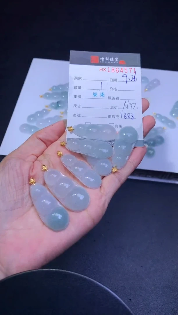 未镶嵌挂件翡翠哈轩 挂件1（多样性发其一）