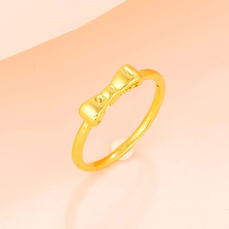 【珊珊专享】足金999饰品 蝴蝶结戒指 SS016