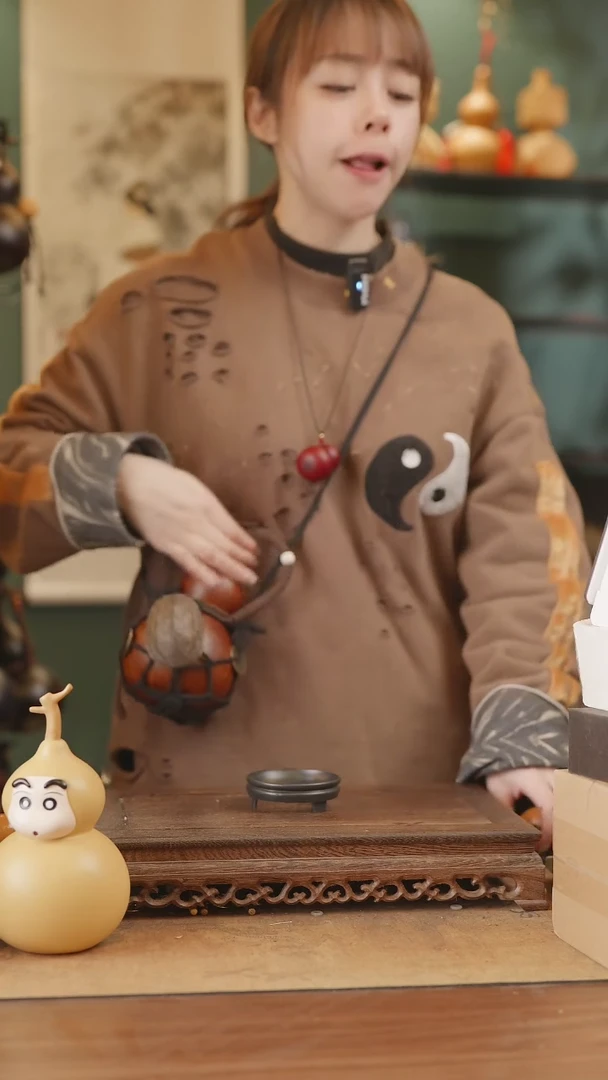 【闪购商品】230号精品天然大漆工艺防渗内胆酒葫芦~