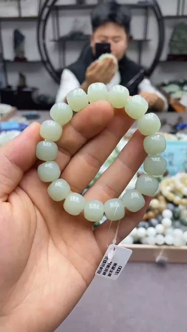 未镶嵌手串和田玉且末迪克兰13老型