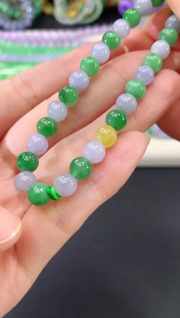 未镶嵌手串翡翠65|1800