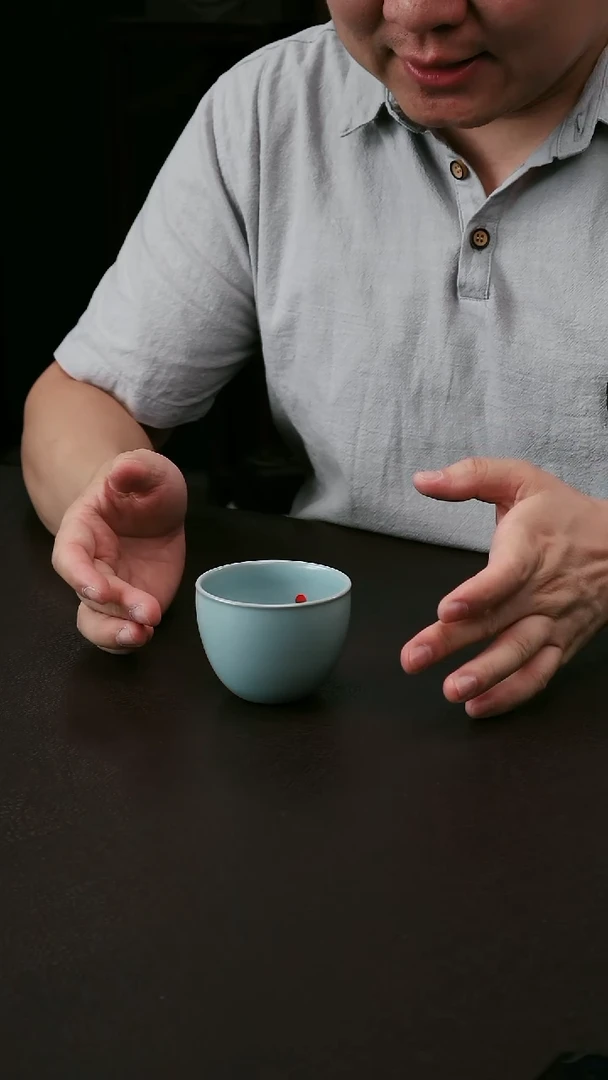 其他汝官窑微微瑕缸杯15