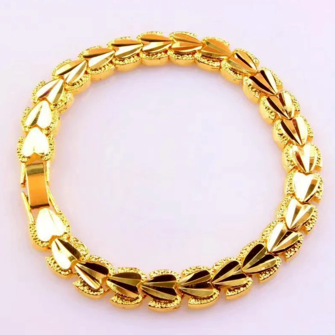 【时尚好物】心心相印手链 女款亮面潮流美丽大气时尚女士百搭气质