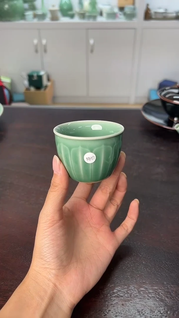 龙泉云间青瓷小米茶器