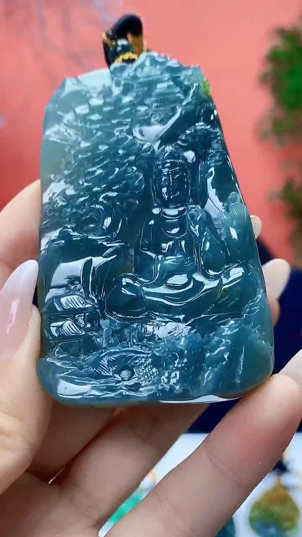 未镶嵌定制翡翠5060ty-毛货挂件88