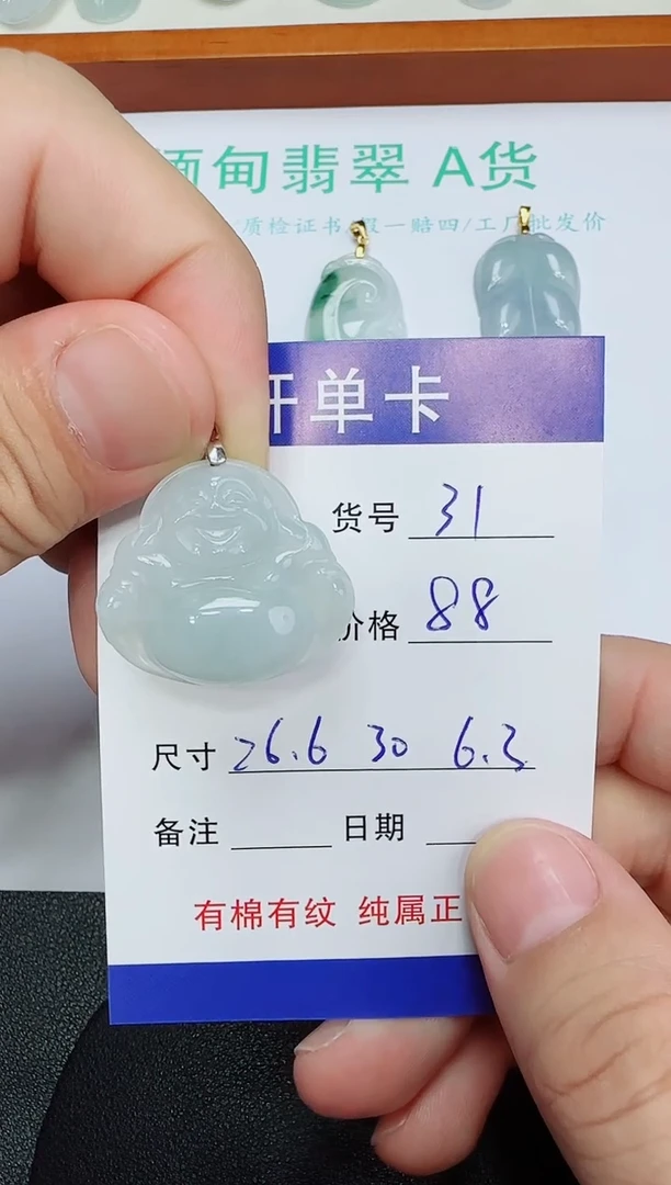 吊坠(赠链)未镶嵌翡翠31