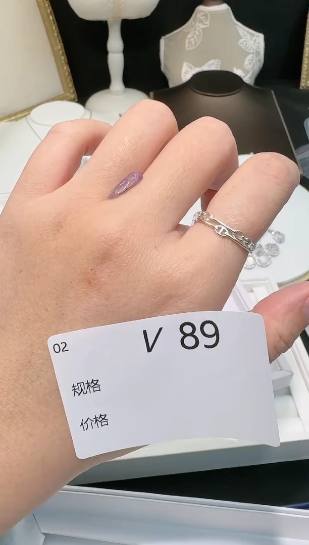 【闪购商品】水晶珠宝半成品银S925镶嵌多样性发一V89